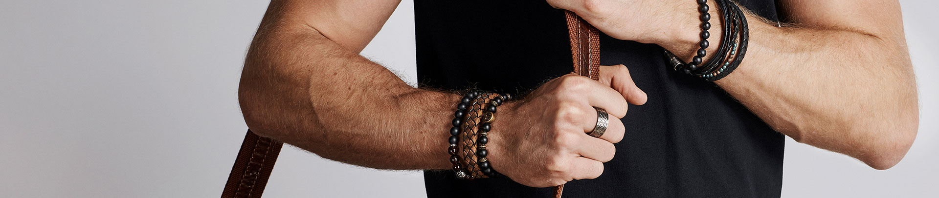 Men's Jewellery | Brand:  | Band Style: Leather Strap