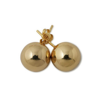 12MM YELLOW PLATED BALL STUDS