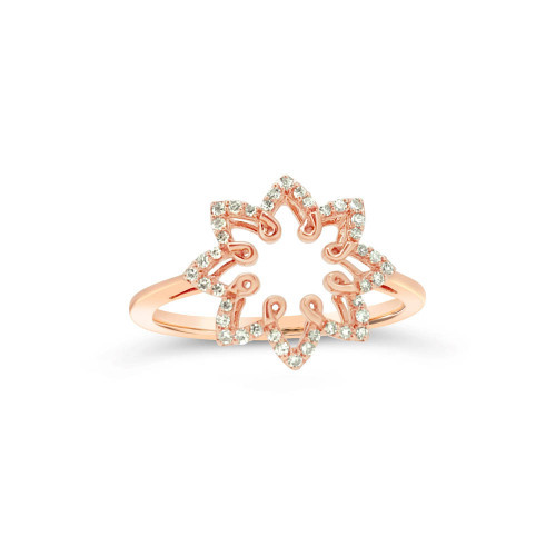 KTJ Signature Flower Diamond Ring