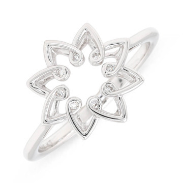 KTJ Signature Flower Diamond ring