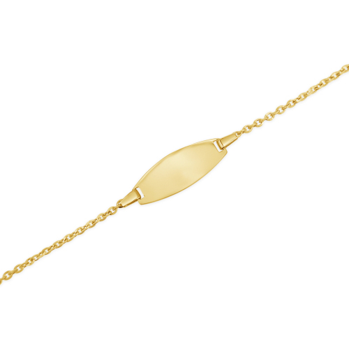 18ct Yellow Gold ID Bracelet