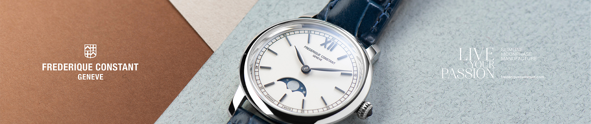 Frederique Constant | Functions: Minutes | Water Resistance: WR50/5Bar [Still Water Swimming]